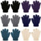 SATINIOR 6 Paar Winter Kinder Handschuhe Kleinkinder Strickhandschuhe Baby Stretch Fäustlinge (Stilvolle Farbe, 1-4 Jahre)
