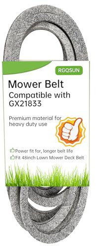 Cinghia di trasmissione per tosaerba compatibile con John Deere GX21833 GX20571, cinghia di trasmissione da 122 cm per L120 L130 LA130 LA140 X140 X165 D140 D150 E140 E150 145 155C