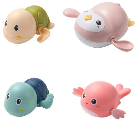 Jouets de Bain en Plastique pour bébé, 4 boîtes de Bains Mobiles, Enfants, garçons, Filles, douches de Bain, Jouets Aquatiques, Piscine et Jouets pour Nouveau-nés