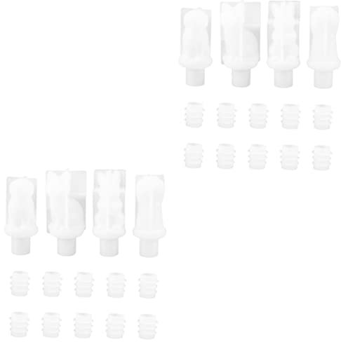 TEHAUX 2sets Mold Silicone Per Tappi Da Bottiglia Creativo Design Decorativo Per Creazioni Artistiche Uniche e Personalizzate