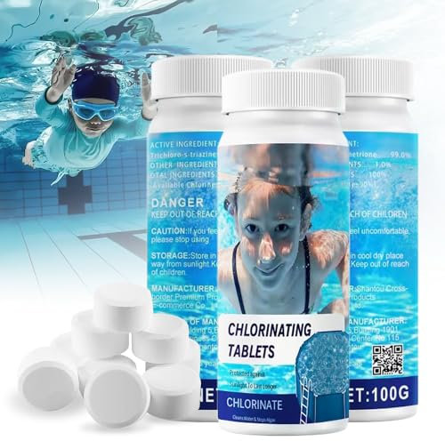 Pool Cleaning Tablets,Pool Reinigungstabletten für die sichere und saubere Poolpflege,für Aufstellpool,Planschbecken(300 pcs)