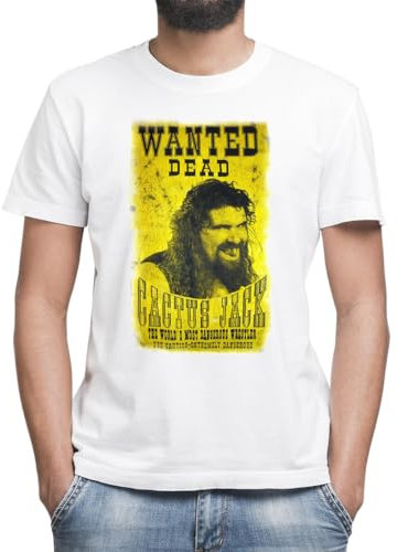 Moonai Cactus Jack Poster Men's Classic T-Shirt Crew Neck Short Sleeves, white, S