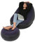 Chaise Gonflable Gonflable, Chaise Longue Gonflable avec Pouf Fauteuil Gonflable pour Le Camping, Chaise Longue Gonflable, la fête dans Le Jardin, Profitez d'un Bain Soleil (Bleu)
