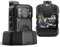 BOBLOV B4K5 Caméra corporelle 4K avec grande 3400 mAh pour enregistrement vidéo 11 heures, caméscope interne 256 Go avec vision nocturne, station de charge, pour la marche, le voyage, l'application de