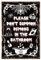 GLOBLELAND Halloween Badezimmer Blechschild 12x8 Zoll Metall Retro Wanddeko 'Bitte rufen Sie keine Dämonen im Badezimmer herbei'