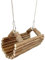 xbiez Emocionante columpio para hámster hecho de madera natural que proporciona ejercicio y entretenimiento para cerdos de hámster