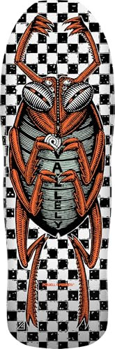 Powell Peralta Mike Vallely Bug Reissue Skateboard-Deck, 25,4 x 76,8 cm, Weiß