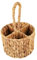 DimyFew Wicker Flatware Storage Basket Water Hyacinth Cutlery Holder Kitchen Utensil Organizer