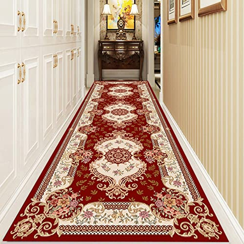 Teppichläufer im Vintage-Stil, für Flur, Küche, Treppen, Korridor, traditioneller schmaler Teppich, 0,8 m x 4 m lang, Teppiche in verschiedenen Längen