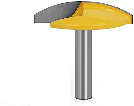 Fresa de cuchillo de fondo plano de cuenco pequeño de vástago de 8mm for madera, cuchillo de puerta ancha de 1-3/4 , cortadores de carpintería MC02007, 1 ud.