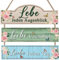 CHDITB Holzschild mit Spruch,Wandschilder mit sprüchen,Familien Schild für Wohnzimmer,Inspirierende Zitate Wandbild für Schlafzimmer,Bunte Wanddeko Holz Vintage für Büro Deko,Einzugs Geschenke Wohnung