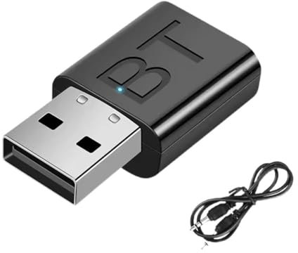 Transmisor receptor Bluetooth USB para coche, adaptador de audio Bluetooth 5.0, convertidor de computadora y TV 2 en 1, Bluetooth y reproducción