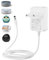 RENGOGA 15W Cargador Adaptador para Echo Dot (3.ª, 4.ª y 5.ª), Echo Dot con Reloj (3.ª y 4.ª), Echo Dot Kids Edition (3.ª y 4.ª generación), Echo Show 5 (1.ª y 2.ª), Echo Spot y Fire TV Cube - Blanco