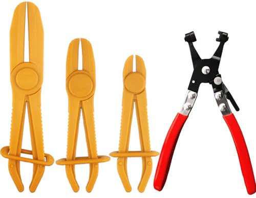 Pince a Collier Durite, Pince pour Collier de Serrage, Pinces pour Tuyaux Flexibles, Pince Collier de Serrage Durite, Pinces à Clamper les Durites, Pince de Serrage de Tuyau,Pince Pour Collier Voiture