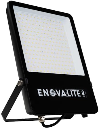 ENOVALITE LED Strahler außen 100W 13000lm, 4000K Neutralweiß | IP65 Außenlampe Wand, Outdoor Scheinwerfer für Wege, Haus, Garten und Hof, Flutlichtstrahler, Fluter, Spotlight