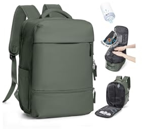 SZLX Vakuum Rucksack Handgepäck Damen, Airbag Rucksack Vakuum mit Vakuumsystem für Reisen, Ryanair Vacuum Reiserucksack mit Pumpe Wasserdicht Herren Vakuumkoffer