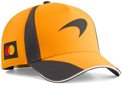 PUMA McLaren F1 2026 Team Kappe - Orange - Einheitsgröße | Offizielle lizenzierte Replikensammlung, Getragen vom Team und den Fahrern, Gebogener Rand mit Snapback-Verschluss