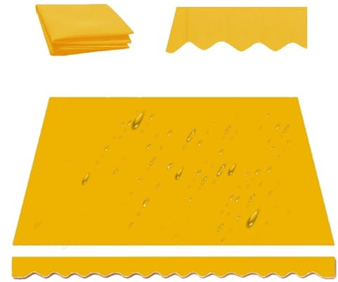 Hochwertiger Ersatzstoff für Markisen, 250 x 150 cm und 300 x 250 cm, Material für Markisen, Outdoor-Klemmmarkise, Material (kein Rahmen), strapazierfähiges Polyester für Balkon und Fenster (400 x 300