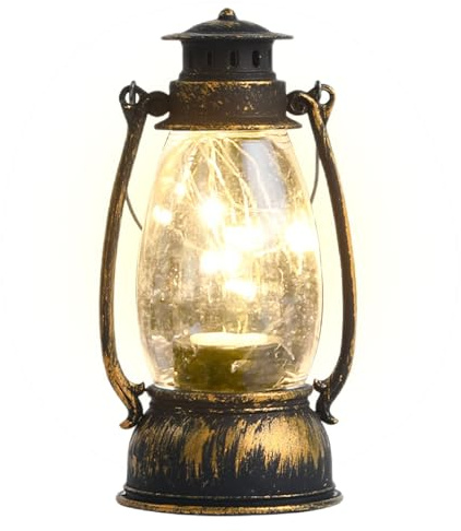 Elektrische Laterne Außenbeleuchtung – Tragbare LED Lampe, Wiederaufladbare Flackerlicht Deko | Vintage Gartenleuchte Für Camping, Nachtwanderung, Terrasse, Notfall, Haus, Zelten, Angeln, Outdoor