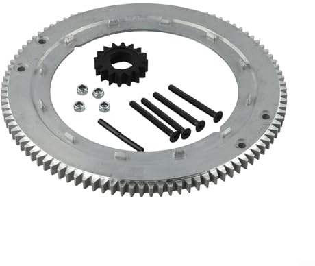 UrbanHui Starter Schwungrad Ring Getriebe-Set 696537 Metall Ersatzteil für Toro Rasentraktoren Modelle 399676 392134 71300 30103, Konstruktion einfache Installation