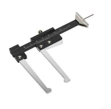 Calibro per freni a disco 0-60 mm, calibro digitale in acciaio inox con vite di bloccaggio, strumento di misurazione preciso per auto e per la manutenzione di moto, ganasce galleggianti