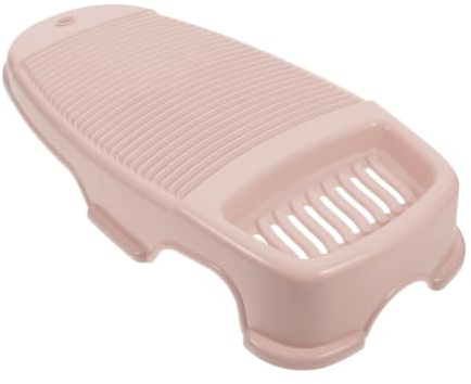 Tabla de Lavar Portátil Grande de Plástico Pp Rosa para Lavado a Mano