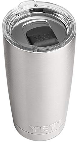 YETI - Rambler - Vaso de acero inoxidable, aislado al vacío con tapa MagSlider, 590 ml, acero inoxidable