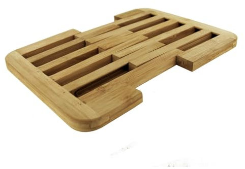 Cook Concept KA2137 Dessous de Plat Extensible 20 à 30 cm Bois Bambou Beige H1,3 x 21,5 x 20 à 30 cm