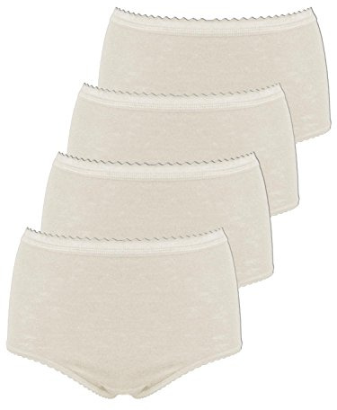 Sangora 4er Sparpack Woll-Damen-Taillenslip 7960741, S-XXL 36-54