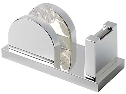 SILBERKANNE Klebebandabroller Tischabroller 13x6x6 cm Premium Silber Plated edel versilbert. Silber Schreibtisch Zubehör in Premium Verarbeitung