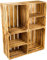 4er Set Massive Obstkiste Apfelkiste Weinkiste aus dem Alten Land +++ 50 x 40 x 30 cm (NEU GEFLAMMT 2 x Quer 2 x Ohne)