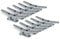 ZUJARA 4 inch Dock Cleats, 10-Pack Galvanized Iron Boat Cleat for Marine or Decorative Applications