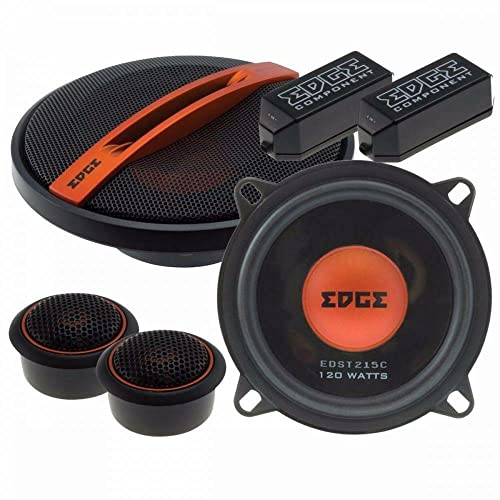 EDGE Components Speakers 5.25 in 120 W 130 mm 13 cm Car Van Shelf Door 2 Pieces EDST215C