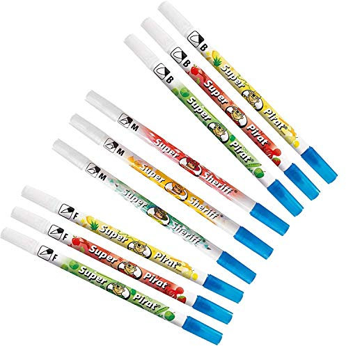 Pelikan Tintenlöscher Super (9er Set, Löscher B M F | Mix)
