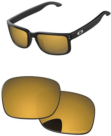 PapaViva Verres de rechange pour lunettes de soleil Oakley Holbrook XL OO9417 59 mm, Bronze doré., Holbrook XL