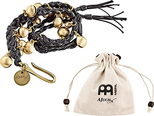 Meinl Cymbals Ajuch Brass Bells - Mittelgroßes Glocken Tamburin Soundeffekt für Schlagzeugbecken - Inklusive Leinentasche - Messing, Mehrfarbig (MABM)