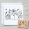 NEWSTAMPS Stempel Blumenwiese 02 Motivstempel groß aus Holz & Gummi zum Karten basteln, Holzstempel, Blumen, Pflanzen, Floral, Wiese, Gräser, Scrapbook, Textilstempel, Deko, Kinder