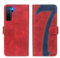 FMPCUON Funda para Huawei P40 Lite 5G, Funda Libro Huawei P40 Lite 5G, Flip Folio Cartera Carcasa Billetera Móvil Case Cover Cuero Caso para Huawei P40 Lite 5G, Rojo Azul