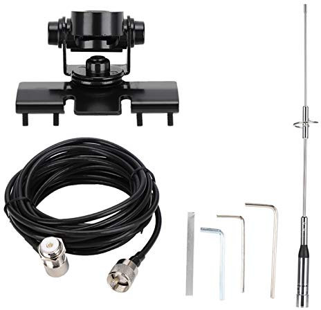 Demeras Antena para Exteriores o Loft NL 770S de Doble Banda VHF/UHF 144/430MHz 2 15/3 0dBi NL 770S Kit de Antena para estación móvil de Radio de Coche