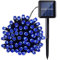 Lamker 5M 50LED Guirlandes Lumineuses Solaires Exterieure Étanche 8 Modes Bleu Lumière Guirlande pour Jardin Terrasse Balcon Fenêtre Clôture Arbre Noël Mariage Fairy Lights Lumineuse Décoration