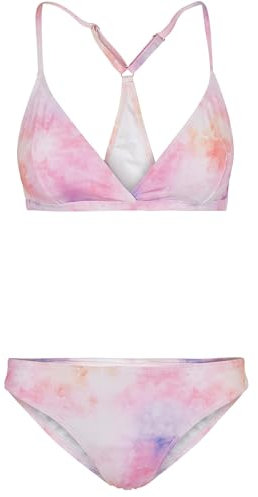 Urban Classics Ladies Tie Dye Triangle Back Bikini pink Multicolor XL