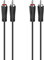 Hama Cavo audio, 2 connettori RCA maschi, 2 connettori RCA maschi, 3,0 m, garanzia 10 anni, nero