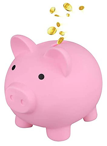 monshop Sparschwein Plastik, Sparschwein Schwein, Weichem Körper In Lebendigen Farben, Mini Kleines Schwein Sparbüchse Münzbank, Lustige Geschenke