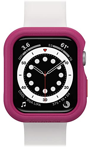 OtterBox All Day Bumper für Apple Watch Series SE 2. gen/SE 1. gen/6/5/4 44mm, stoßfeste, sturzsichere, schlanke Schutzhülle für Apple Watch, schützt den Display und die Kanten, Dunkelrosa