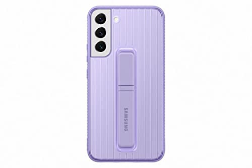 Samsung Protective Standing Smartphone Cover EF-RS906 für Galaxy S22+, Handy-Hülle, Schutz, ausklappbarer Standfuß, griffige Oberfläche, Lila