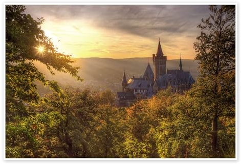 Schloss Wernigerode Poster von Steffen Gierok 130 x 90 cm Wandbilder Wanddeko