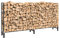 unho Kaminholzregal Aussen Metall, XXL Brennholzregal Außen, Feuerholzregal Outdoor Kaminholzunterstand, Kaminholzlager 233×35×118cm