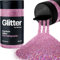 Hemway Premium Glitter Shaker - Pink Holographic | Microfine Metallic Flake Sequins for Resin & Epoxy Crafts | Craft Supplies for Tumblers, Festival, Hair, Face, Body, Eye & Nail Art | 125 g