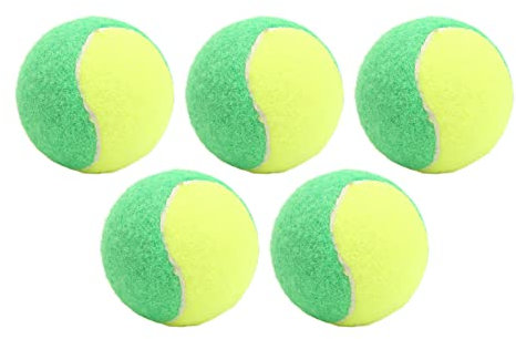 Socobeta 5 STÜCKE 6 cm Kleiner Handgymnastikball Weicher Gummiball Elastischer Tennisball Druckentlastungsball für Trainingsunterhaltung(Grün)