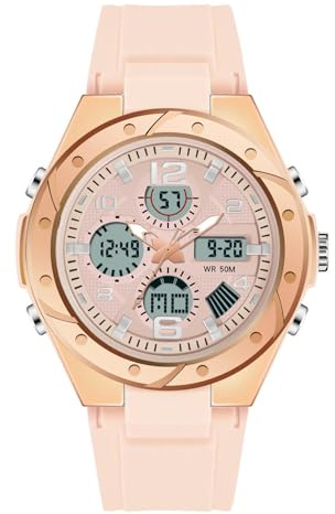RORIOS Montre Digitale Femme de Sports Imperméable Avec Alarme Multifonction Électronique pour Fille